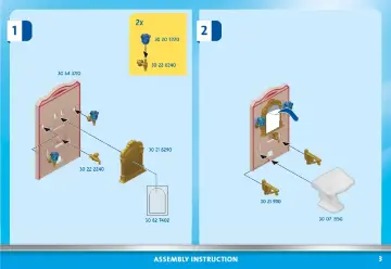 Building instructions Playmobil 70895 - Bathroom with Large Tub (3)