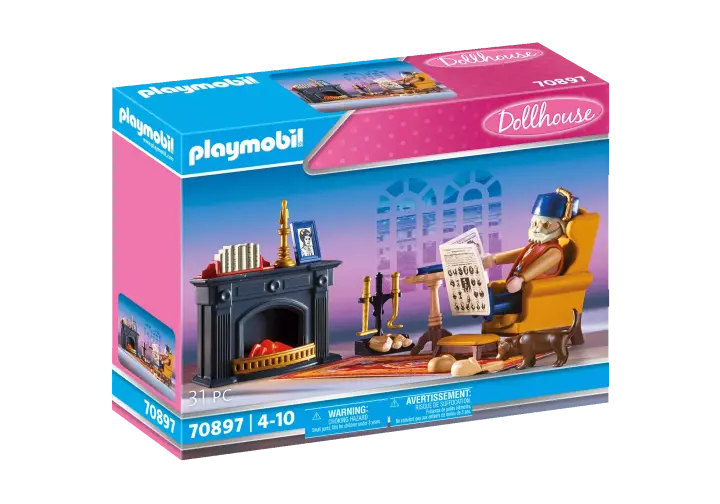 Playmobil 70897 - Lounge med pejs - BOX