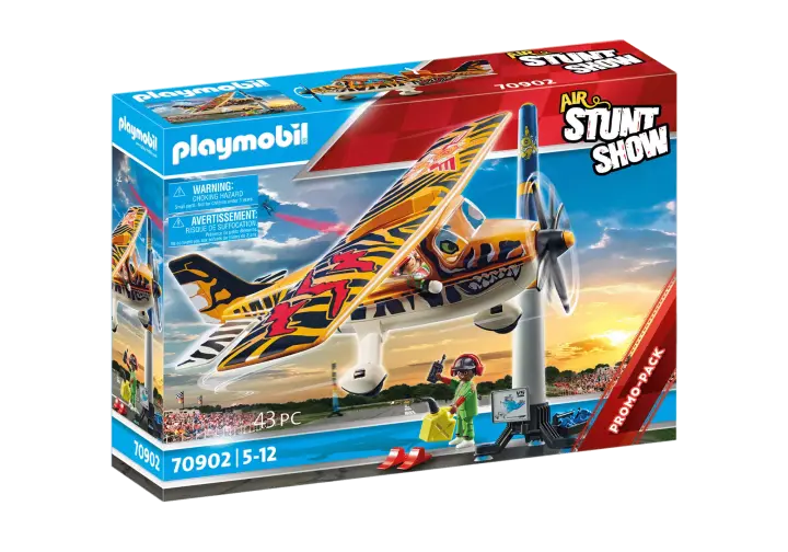 Playmobil 70902 - Air Stunt Show Tiger Propeller Plane - BOX
