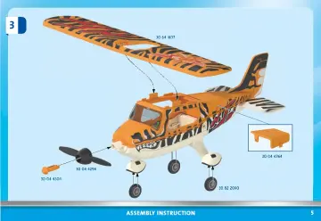 Bouwplannen Playmobil 70902 - Air Stuntshow Propellorvliegtuig 'Tiger' (5)