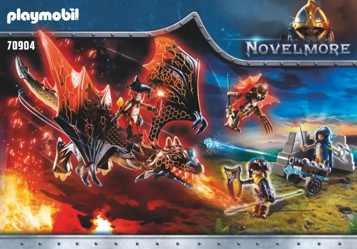 Οδηγίες συναρμολόγησης Playmobil 70904 - Δρακο-επίθεση στο Novelmore (1)