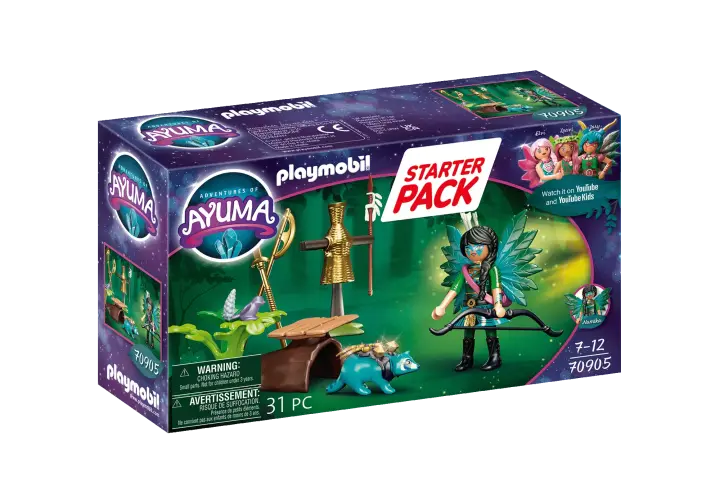 Playmobil 70905 - Starter Pack Knight Fairy com guaxinim - BOX