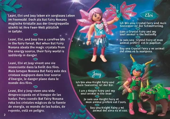 Manuales de instrucciones Playmobil 70905 - Starter Pack Knight Fairy con mapache (2)