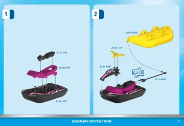 Istruzioni di montaggio Playmobil 70906 - Starter Pack Moto d'acqua con banana boat (3)