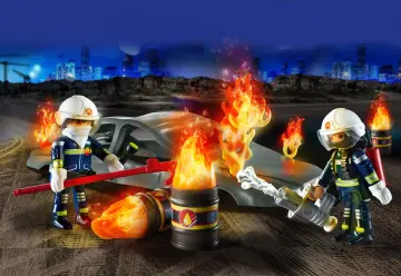 Playmobil 70907 - Starter Pack Pompiers et incendie