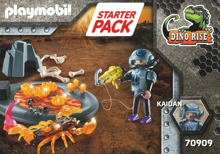 Istruzioni di montaggio Playmobil 70909 - Starter Pack scontro con lo scorpione di fuoco (1)