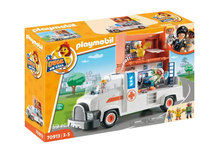 Playmobil 70913 - DUCK ON CALL - Camião Ambulância - BOX