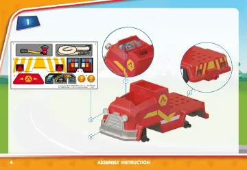 Istruzioni di montaggio Playmobil 70914 - DUCK ON CALL - Veicolo di soccorso dei Vigili del Fuoco (4)