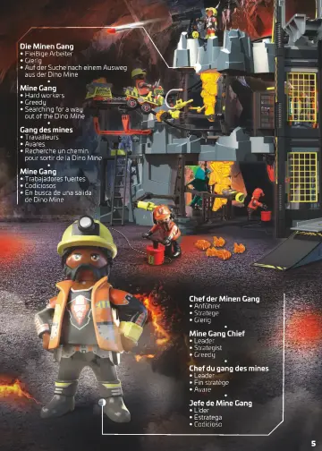 Manual de instruções Playmobil 70925 - Dino Mine (5)