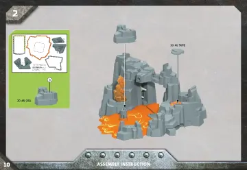 Istruzioni di montaggio Playmobil 70926 - Guardiano della sorgente di lava (10)