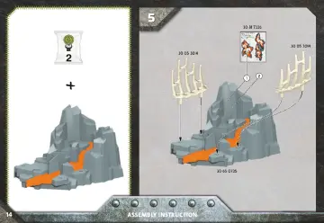 Istruzioni di montaggio Playmobil 70926 - Guardiano della sorgente di lava (14)