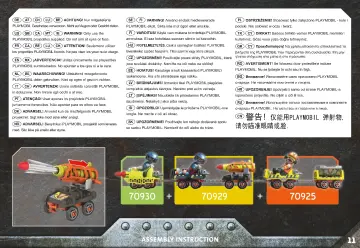 Istruzioni di montaggio Playmobil 70929 - Carrello con razzo della miniera (11)