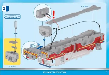 Bygganvisningar Playmobil 70935 - Brandbil: US Tower Ladder (7)