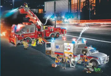 Bygganvisningar Playmobil 70935 - Brandbil: US Tower Ladder (25)