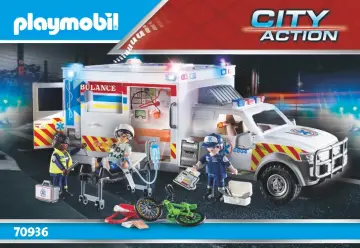 Instrukcje obsługi Playmobil 70936 - Ambulans pogotowia ratunkowego: US Ambulance (1)