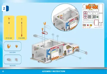 Istruzioni di montaggio Playmobil 70936 - Pronto Soccorso: US Ambulance (6)