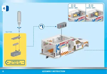 Istruzioni di montaggio Playmobil 70936 - Pronto Soccorso: US Ambulance (8)