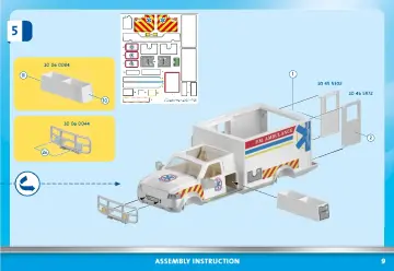 Manual de instruções Playmobil 70936 - Veículo de Resgate: US Ambulance (9)