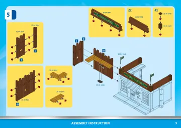 Manuales de instrucciones Playmobil 70944 - Fuerte del Oeste (5)