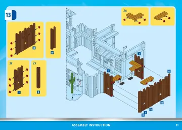 Manuales de instrucciones Playmobil 70944 - Fuerte del Oeste (11)