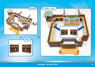 Manual de instruções Playmobil 70944 - Forte do Oeste (15)