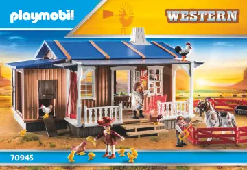 Manual de instruções Playmobil 70945 - Rancho do Oeste (1)