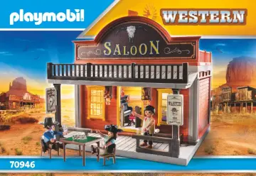 Összeszerelési útmutatók Playmobil 70946 - Vadnyugati szalon (1)