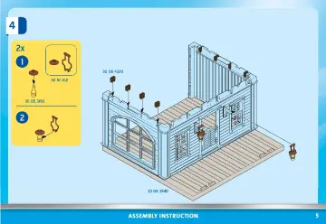 Building instructions Playmobil 70946 - Western Saloon (5)