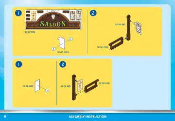 Building instructions Playmobil 70946 - Western Saloon (6)