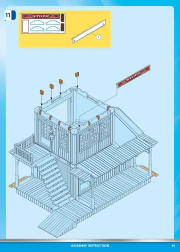 Building instructions Playmobil 70947 - Western Store (13)