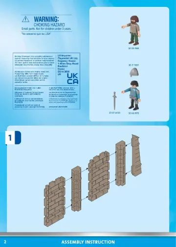 Bouwplannen Playmobil 70953 - Middeleeuwse gevangenistoren (2)