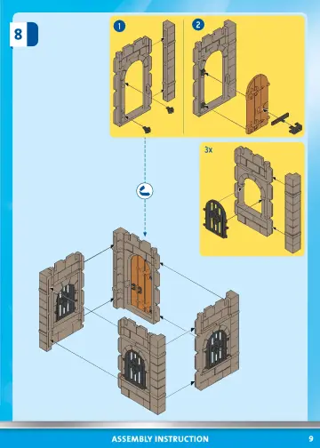 Bouwplannen Playmobil 70953 - Middeleeuwse gevangenistoren (9)