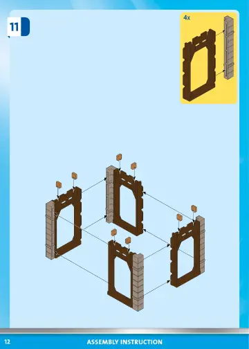Bygganvisningar Playmobil 70953 - Middelalderfængselstårn (12)