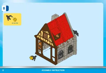 Building instructions Playmobil 70956 - Medieval Blacksmith's Forge (8)