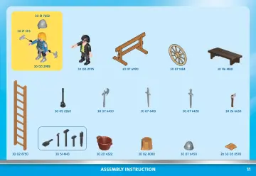 Building instructions Playmobil 70956 - Medieval Blacksmith's Forge (11)