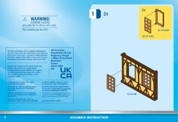 Instrukcje obsługi Playmobil 70957 - Średniowieczny dom 1 (2)