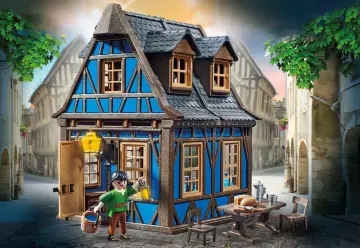 Playmobil 70958 - Maison bleue à colombages