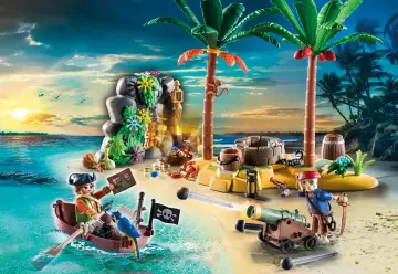 Playmobil 70962 - Pirate Treasure Island with Rowboat