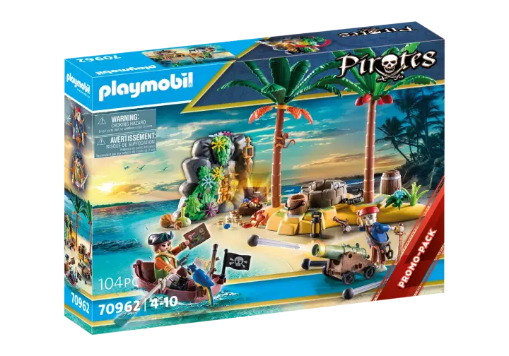 Playmobil 70962 - Pirate Treasure Island with Rowboat - BOX