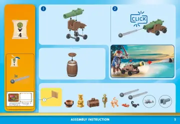 Manuales de instrucciones Playmobil 70962 - Isla del Tesoro Pirata con esqueleto (5)