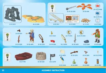 Manuales de instrucciones Playmobil 70962 - Isla del Tesoro Pirata con esqueleto (10)