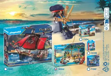 Building instructions Playmobil 70962 - Pirate Treasure Island with Rowboat (12)