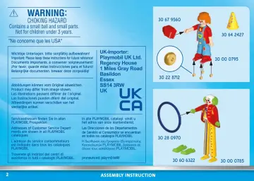 Manuales de instrucciones Playmobil 70967 - Payasos de Circo (2)