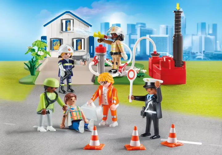 Playmobil 70980 - My Figures: Πυροσβεστική διάσωση