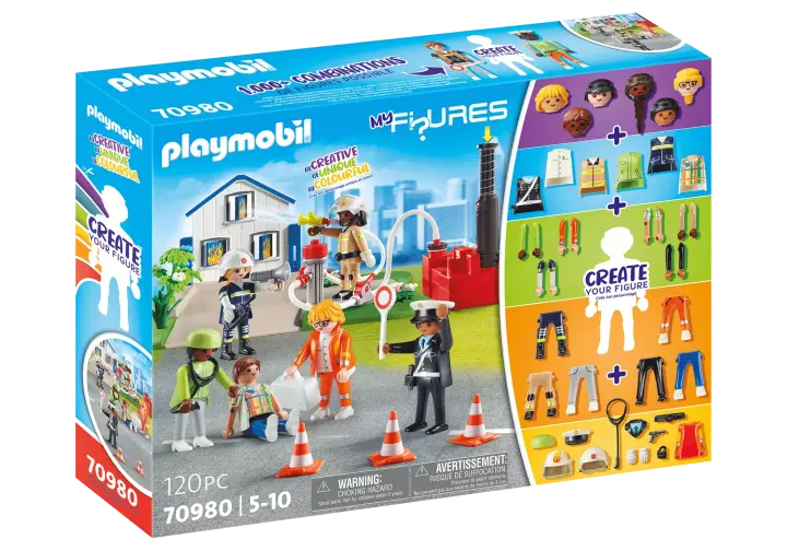 Playmobil 70980 - My Figures: Πυροσβεστική διάσωση - BOX