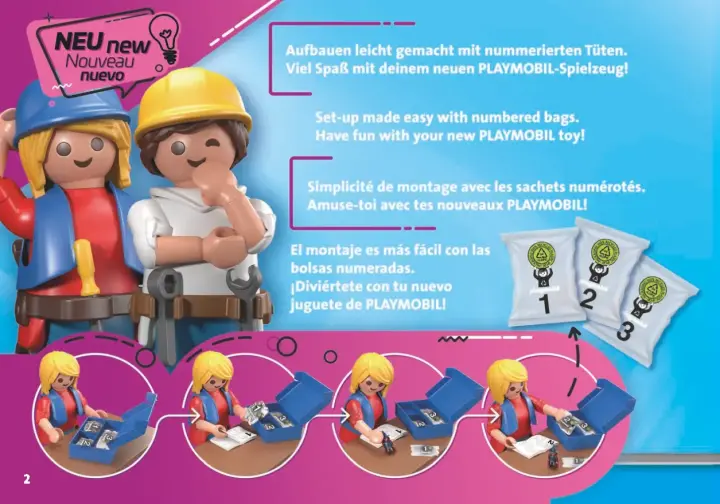 Manual de instruções Playmobil 70985 - Casa de Bonecas Maleta (2)