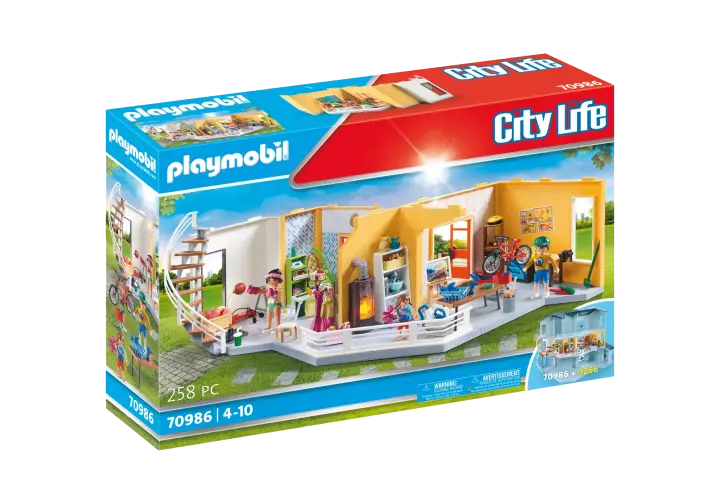 Playmobil 70986 - Etage supplémentaire aménagé pour Maison Moderne - BOX