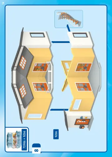 Manual de instruções Playmobil 70986 - Extensão piso Casa Moderna (12)