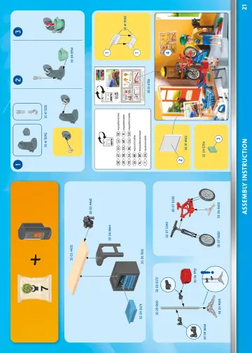 Manual de instruções Playmobil 70986 - Extensão piso Casa Moderna (21)