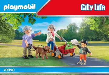 Notices de montage Playmobil 70990 - Grands-parents avec petit-fils (1)